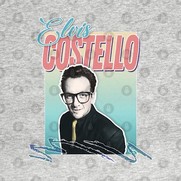 Elvis Costello / 1980s Style Aesthetic Fanart by DankFutura